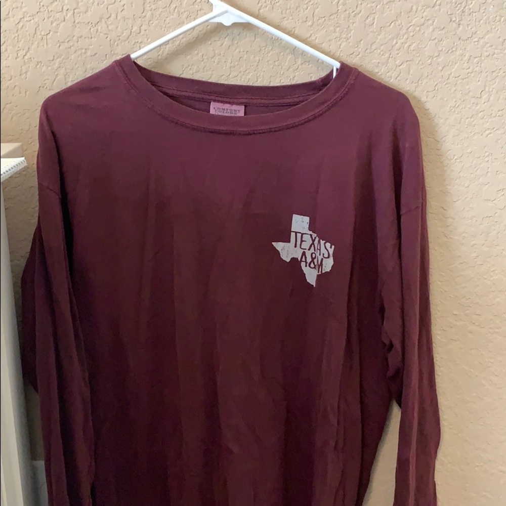 Texas A&M comfort colors long sleeve t shirt